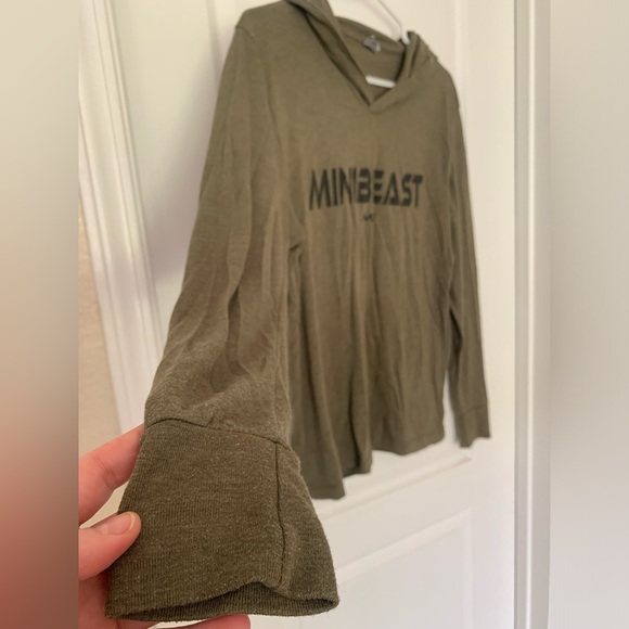 Mini Beast Apparel MB Women’s Classic Lightweight Green Hoodie Long Sleeve Small - Picture 3 of 5